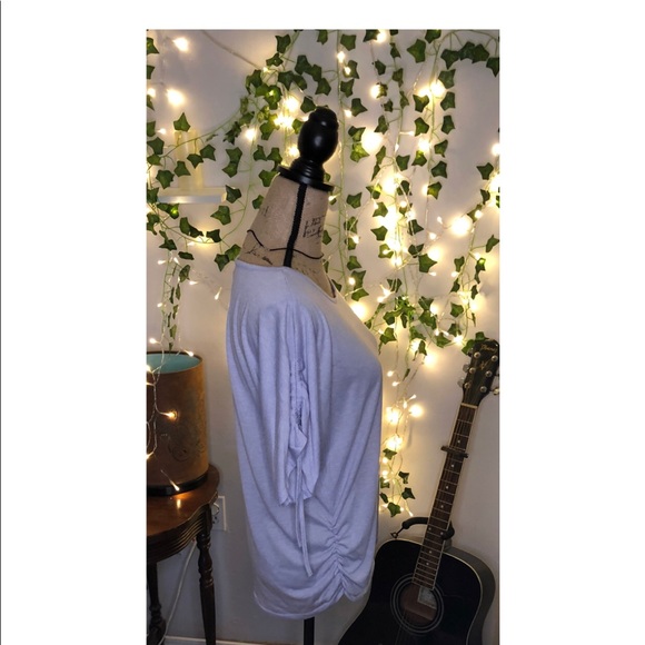 Purple Adjustable cap sleeve tee - Picture 2 of 8